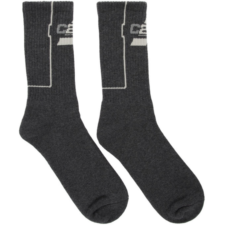Photo: C2H4 Grey Company Logo Socks