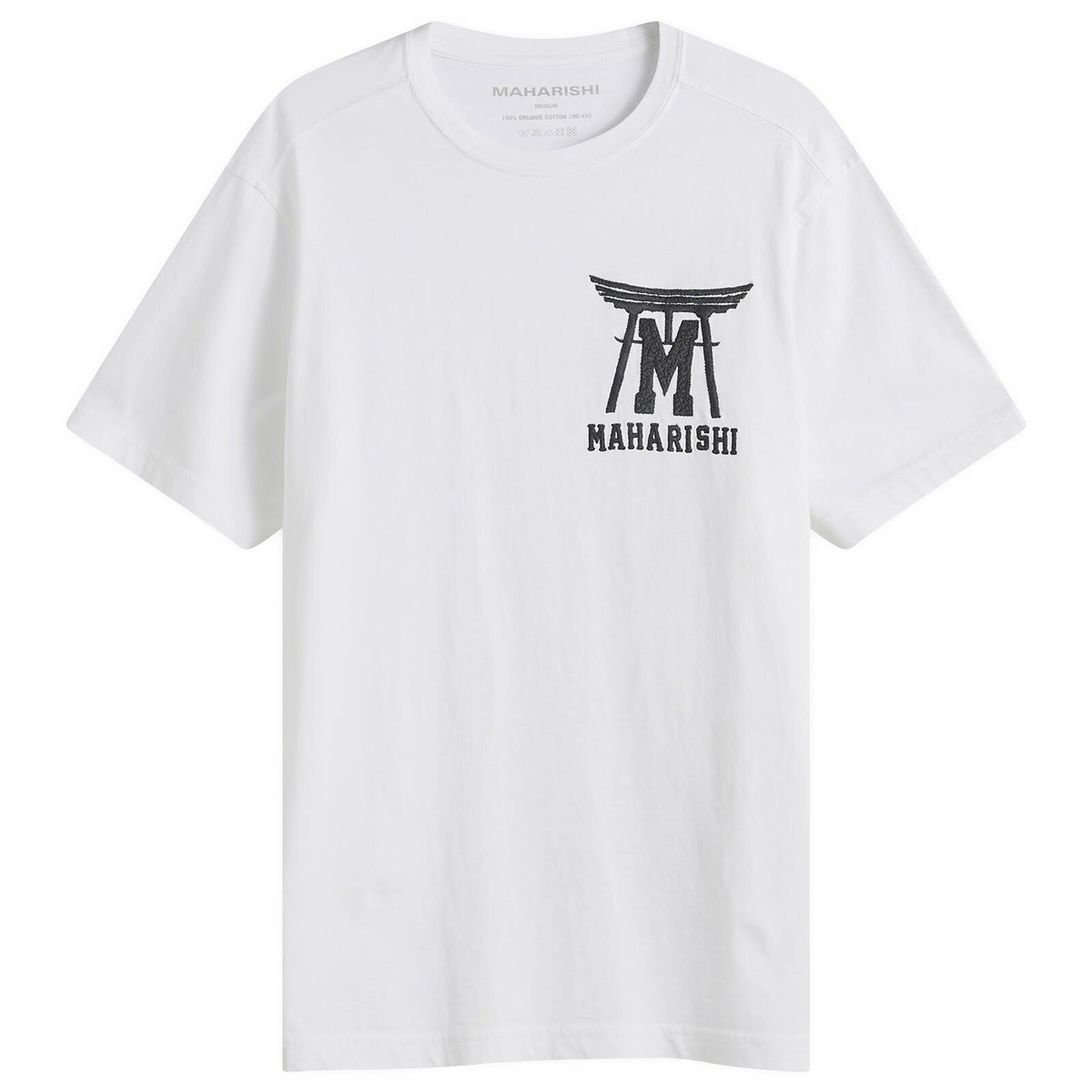 Maharishi Men's Temple M Vintage T-Shirt in White