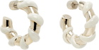 Lanvin Gold & Off-White Mélodie Candy Earrings