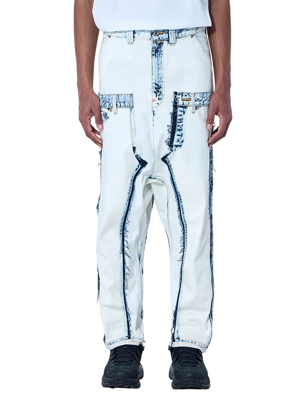 Photo: Junya Watanabe Deconstructed Panelled Denim Trousers