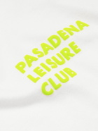 Pasadena Leisure Club - Logo-Print Cotton-Jersey T-Shirt - White