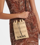 Loewe Paula's Ibiza raffia pouch with strap