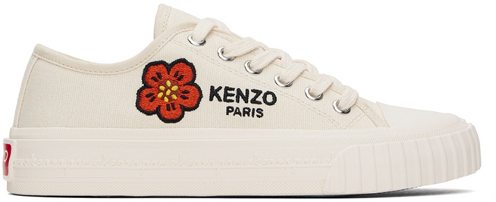Photo: Kenzo Off-White Kenzo Paris Foxy Canvas Sneakers