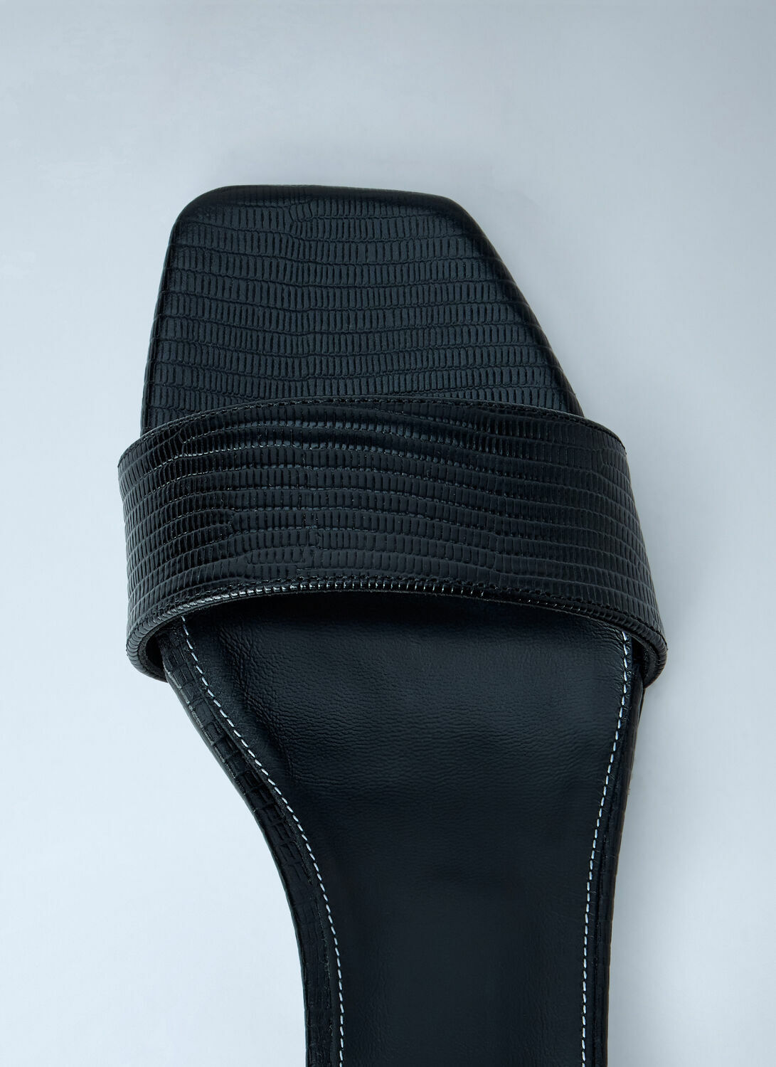 Toteme Slim Lizard-Embossed Bandeau Sandals