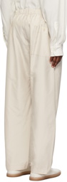 LEMAIRE Off-White Relaxed Trousers