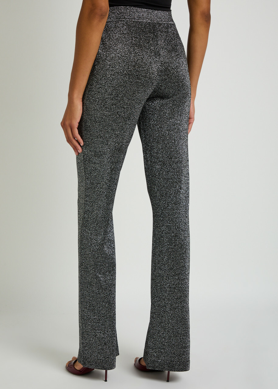 Missoni Lamé Fine-knit Trousers Silver