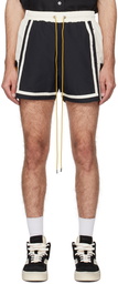 Rhude Black & Off-White Moonlight Shorts