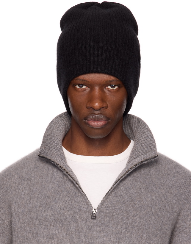 Photo: The Elder Statesman Black Watchman Beanie