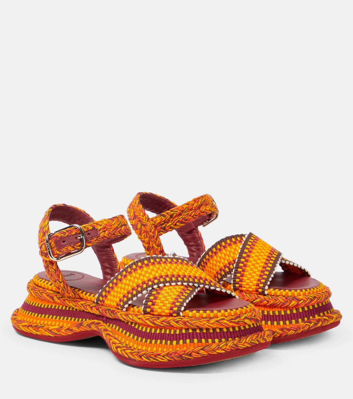 Chloe - Meril woven platform sandals Chloe