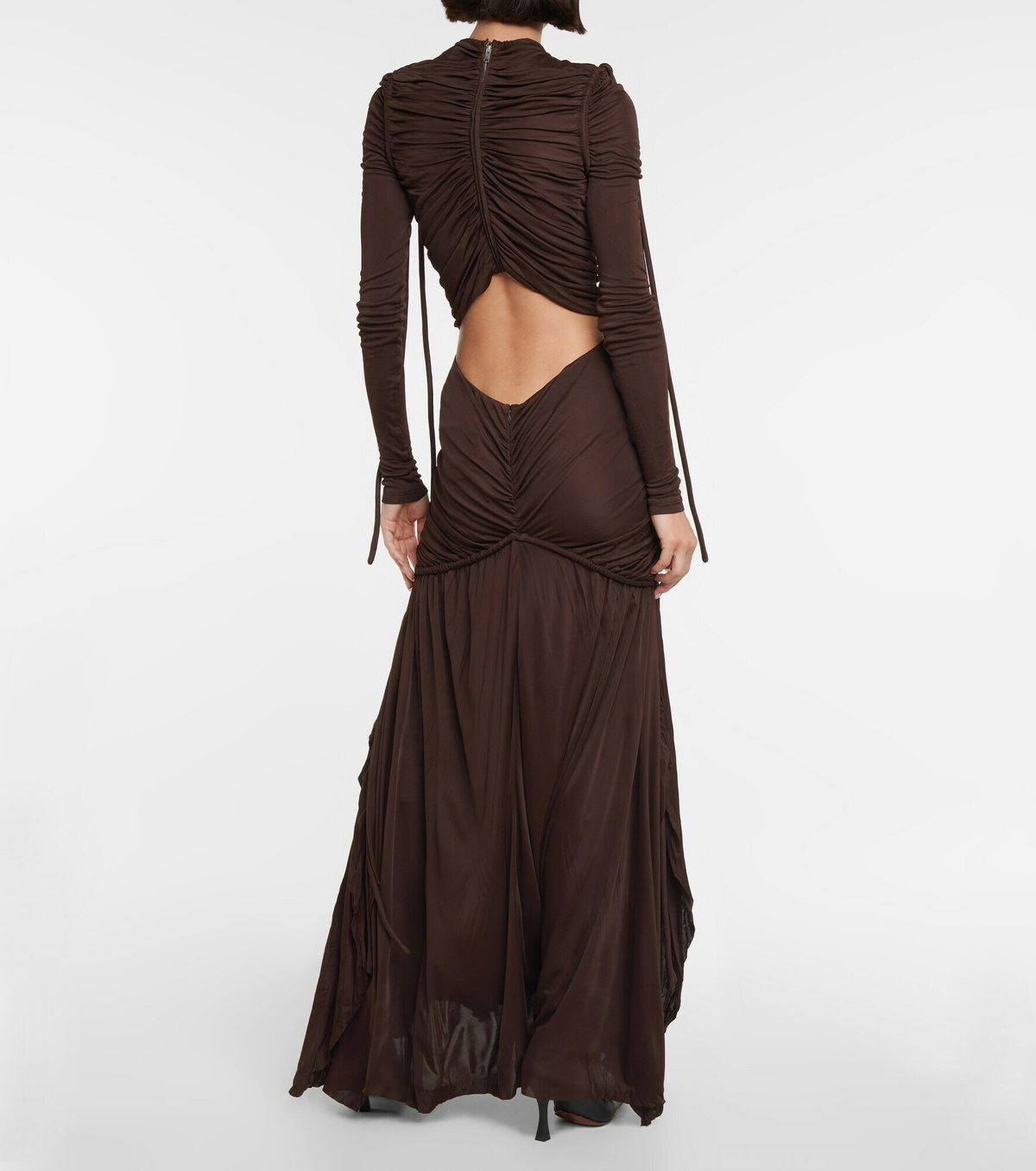 Proenza Schouler Ruched cutout jersey maxi dress Proenza Schouler