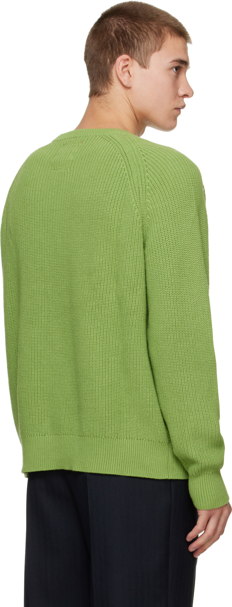 KidSuper Green Knit 'Flower' Sweater