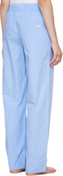 Tekla Blue Poplin Pyjama Pants