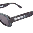 Pleasures x Playboy Mansion Sunglasses in Black