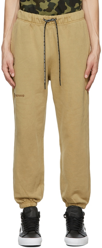 Photo: AAPE by A Bathing Ape Beige Sweat Lounge Pants