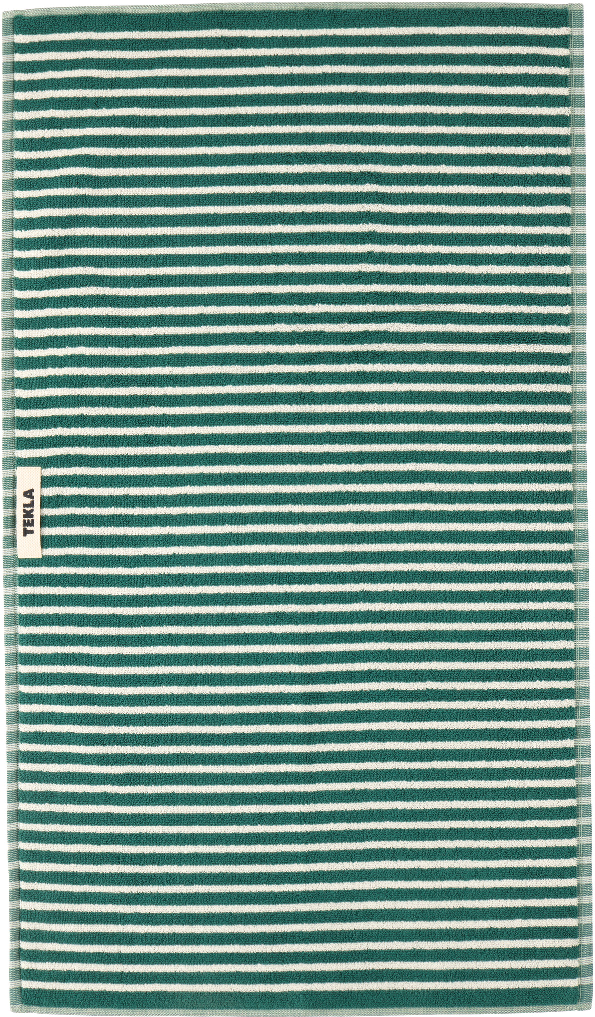 Tekla Green Striped Towel Set, 3 pcs