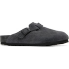 Birkenstock Gray Regular Boston Slip-on Loafers