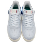 Nike Grey and Blue Air Force 1 07 QS Sneakers