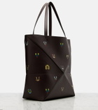 Loewe x Louis Wain Puzzle Fold Cats leather tote bag
