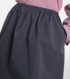 Miu Miu Cotton poplin midi skirt