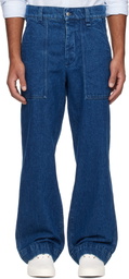 Maison Kitsuné Blue Workwear Jeans