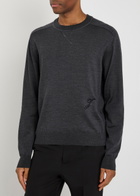 Jacquemus Le Sweater Merino Wool-blend Jumper Dark Grey