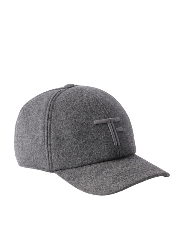 Photo: TOM FORD - Logo-Embroidered Cashmere Cap - Gray