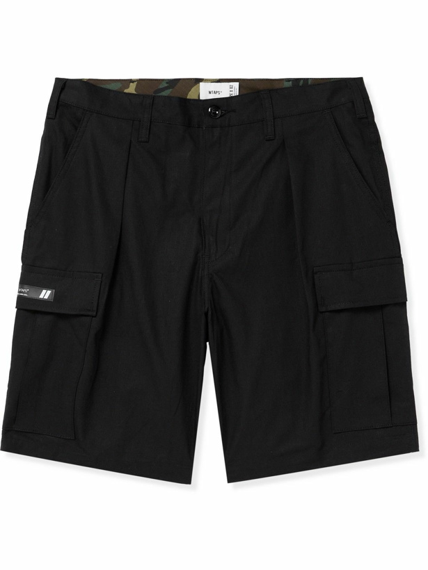 Photo: WTAPS - Wide-Leg Cotton-Ripstop Cargo Shorts - Black