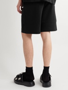 Burberry - Straight-Leg Logo-Print Cotton-Jersey Shorts - Black