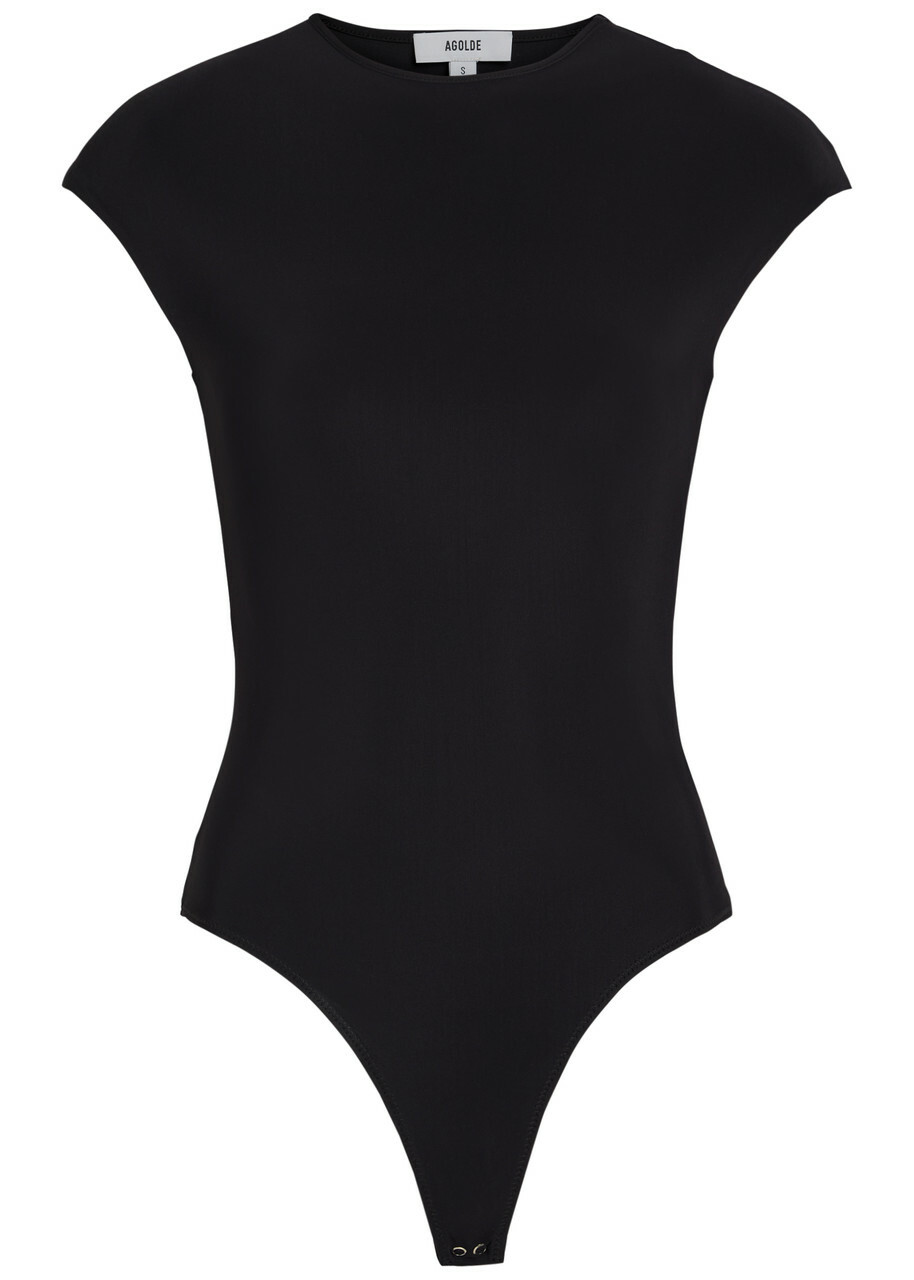 Agolde Agata Stretch-polyamide Bodysuit Black