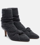 Chloé Ribbed-knit sock boots