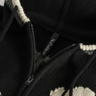 No Problemo NYP Varsity Zip Through Knit in Black
