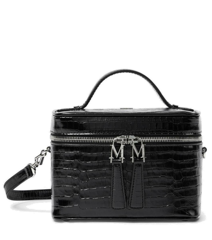 Photo: Max Mara Vanity Small croc-effect leather crossbody bag