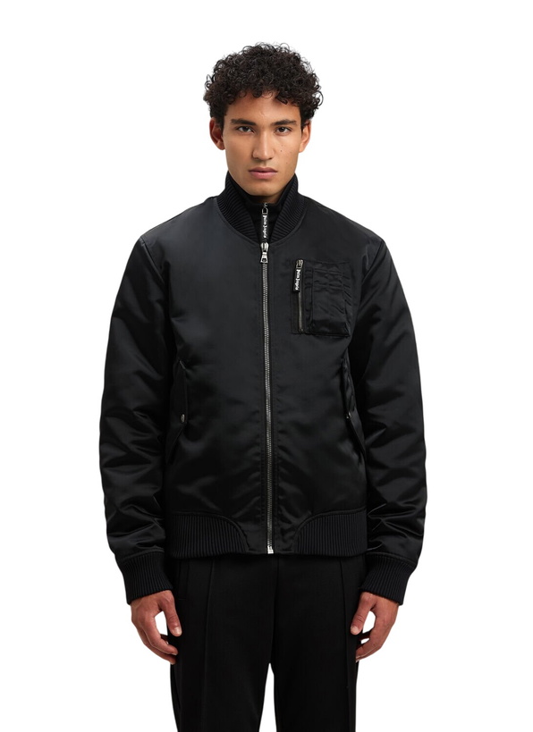 Photo: Palm Angels Logo Print Bomber Jacket