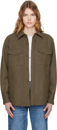 A.P.C. Green Wool Shirt