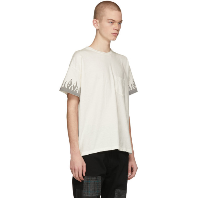 Off white hot sale fire shirt