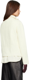 MACKAGE Off-White Gladys Knit Half-Zip Pullover Sweater