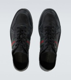 Gucci Stretch Web Stripe leather sneakers
