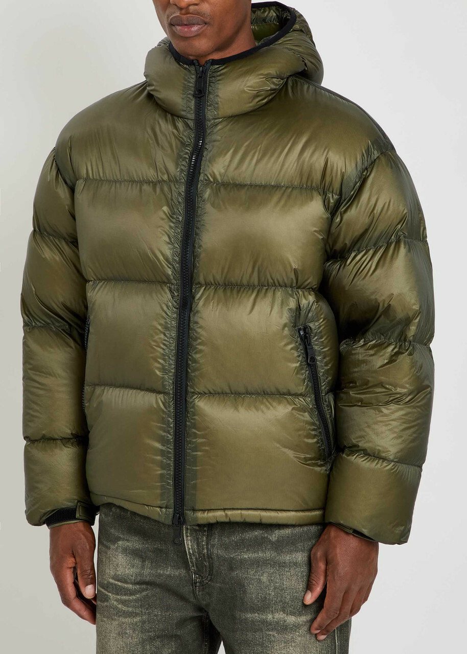 Mki Miyuki Zoku Padded Hooded Nylon Jacket Olive MKI Miyuki-Zoku