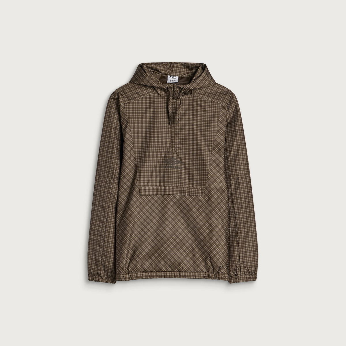 Umbro Men's Cagoule in Brown Check