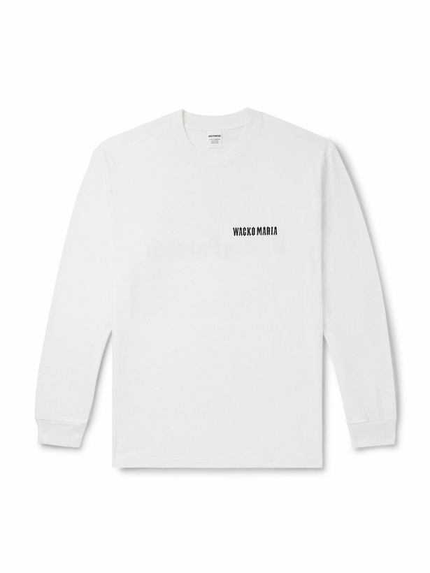 Photo: Wacko Maria - Logo-Print Cotton-Jersey T-Shirt - White