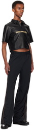 Mowalola Black Moto Polo
