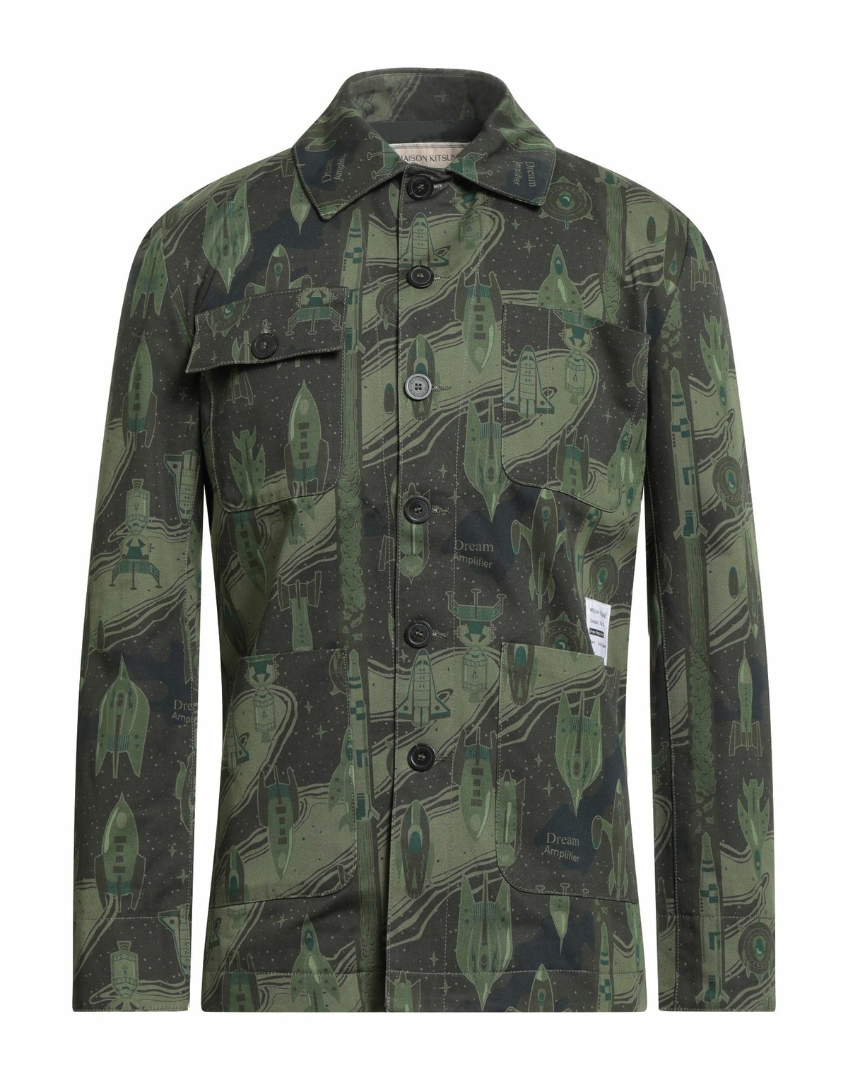 Maison Kitsuné Mens Shirt Dark in Green