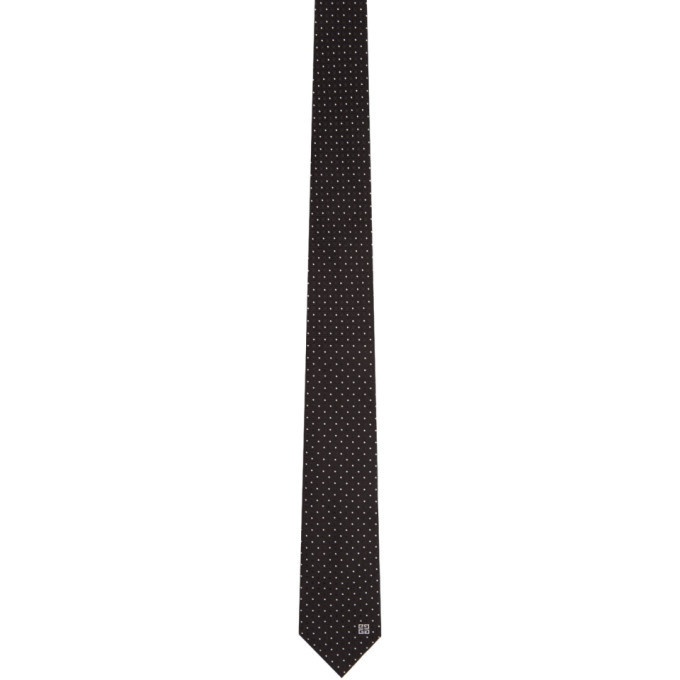 Photo: Givenchy Black and White Jacquard Blade Tie