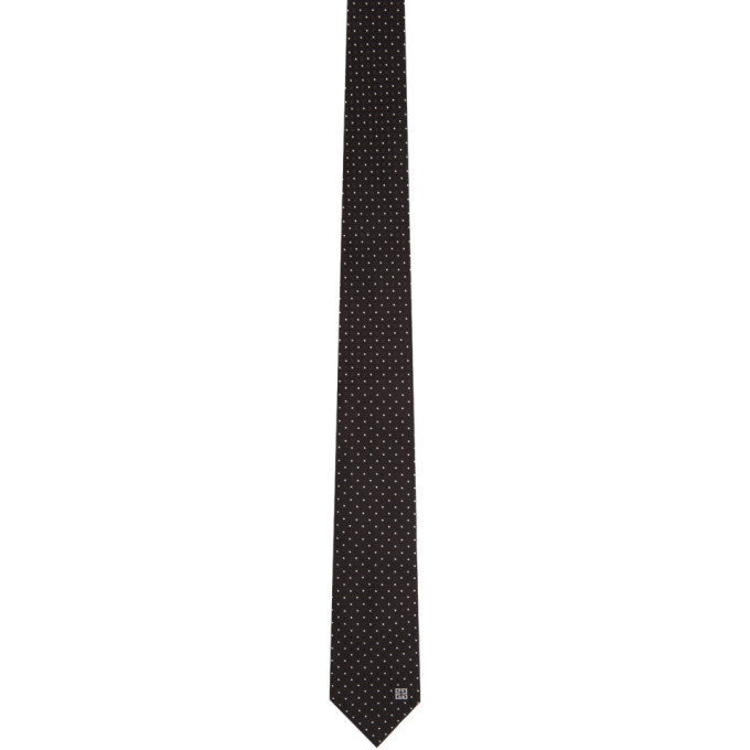 Photo: Givenchy Black and White Jacquard Blade Tie