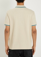 Sandbanks Logo Piqué Cotton Polo Shirt Beige