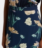 Erdem Floral midi skirt