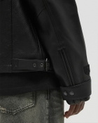 Avirex BLACK MOTO JACKET Black Mens Bomber Jacket