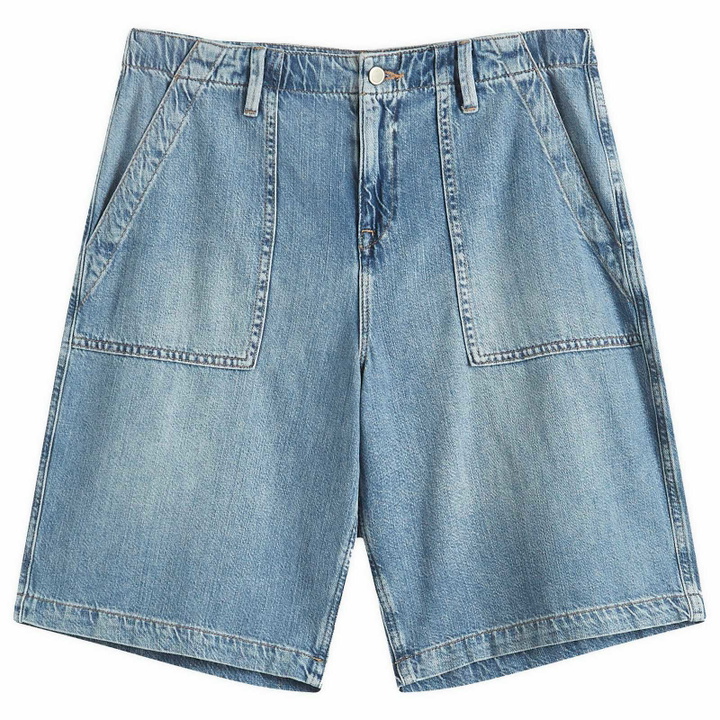 Photo: Good American Women's Lite Linen Bermuda Short in Indigo