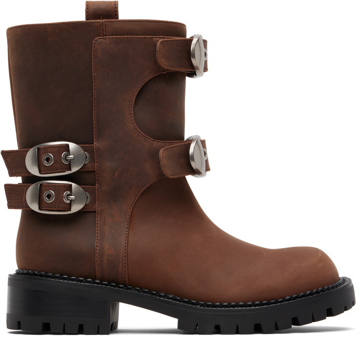Photo: Marc Jacobs Brown 'The Kiki Moto' Boots
