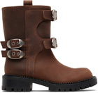Marc Jacobs Brown 'The Kiki Moto' Boots